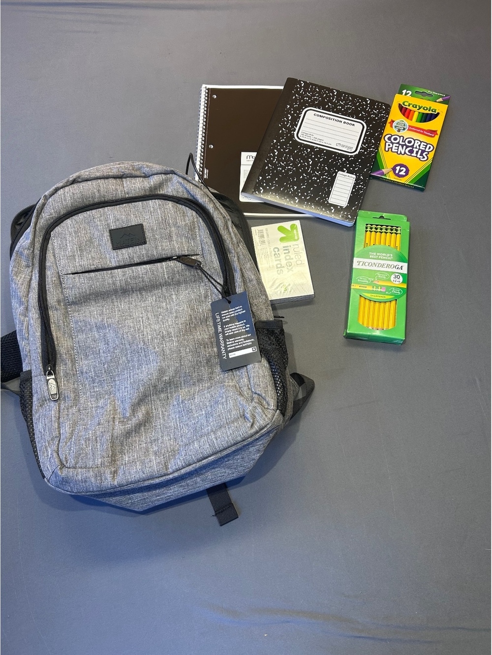 Gray heather backpack - Picture 3 of 5